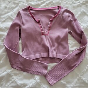Urban Outfitters Go for Gold Pink Long sleeve Top M/L